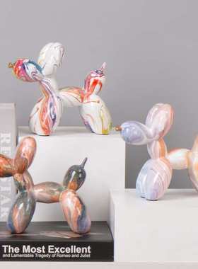 时尚家居小狗摆件批发北欧轻奢酒柜电视柜客厅办公室软装饰品礼