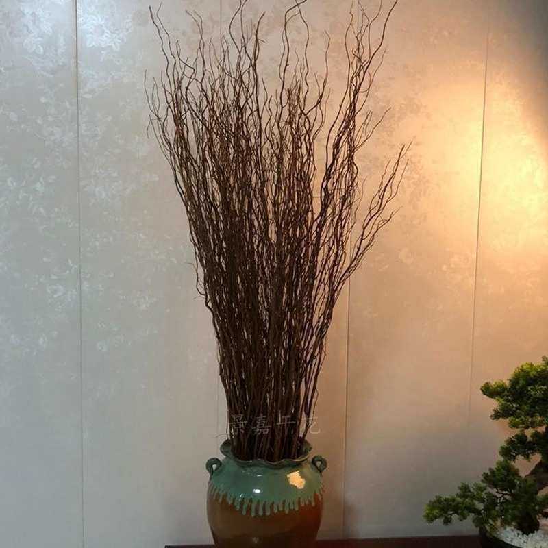 龙柳干枝造景天然雪柳干花树枝婚庆拱门装饰客厅落地玄关摆件插花