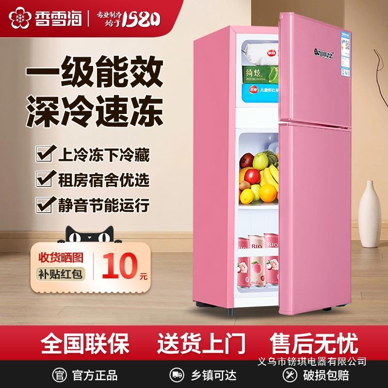 香雪海冰箱小型家用双开门二人出租房用单人宿舍迷你能效省电