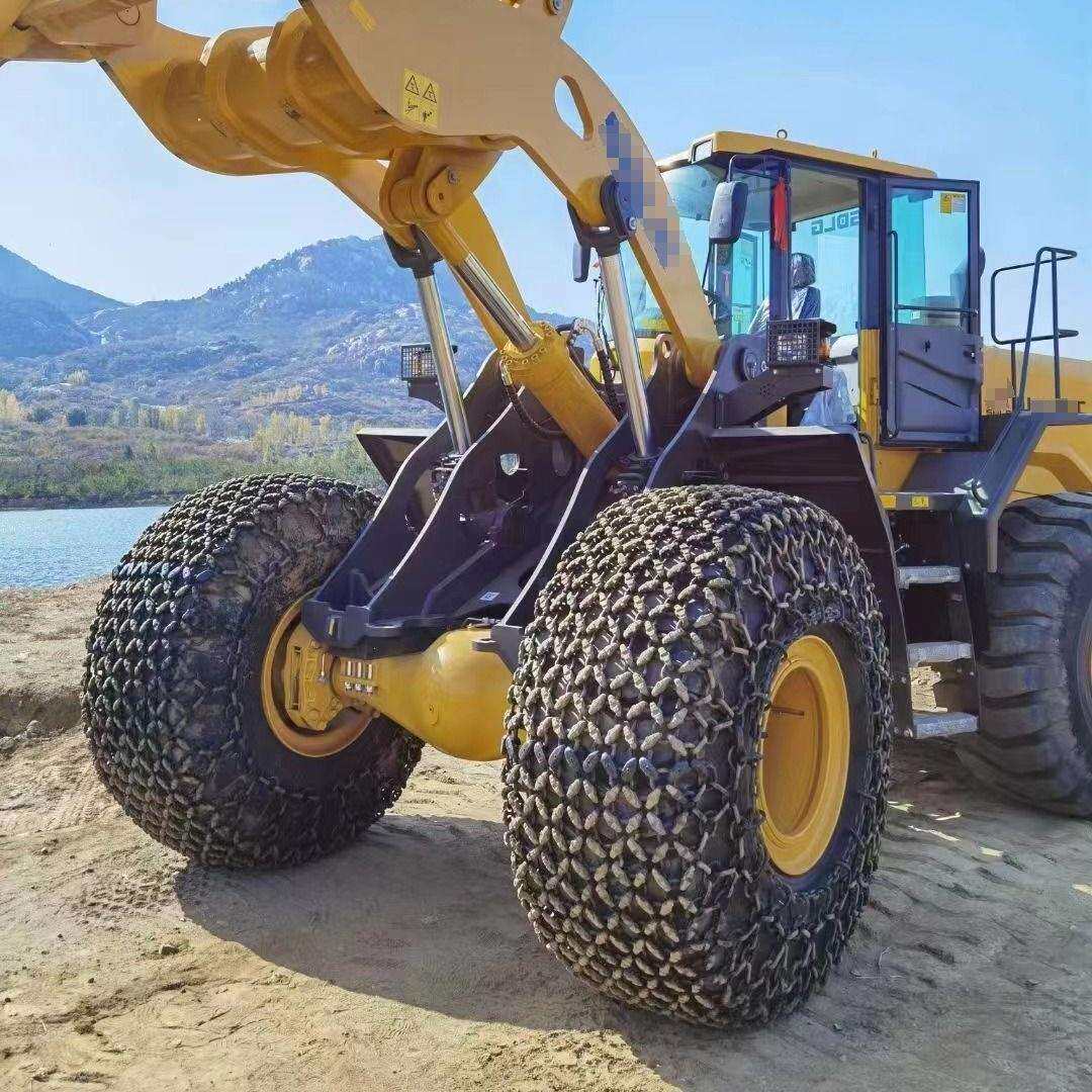 现货供应750-65R25装载机轮胎保护链 铲车防滑链