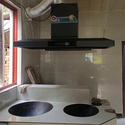 大尺寸悬挂式油烟机农村柴火灶专用抽油烟机商用别墅中岛吧台土灶