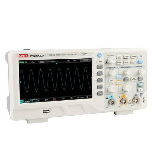 优利德UTD2202CEX+双通道200MHZ台式数字存储示波器1GS/s采样率