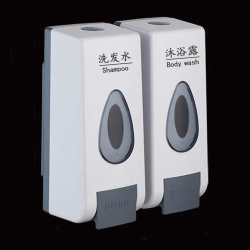 350ML手动新款皂液器壁挂式酒店宾馆单头皂液器浴室壁挂式皂液盒