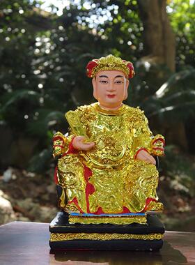 树脂佛像菩萨 树脂佛像 鎏金灶神灶君灶王祠堂佛像摆件
