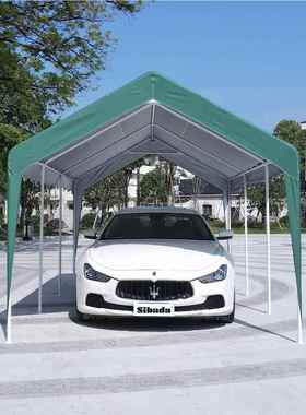 sibaa户d外遮阳棚雨车汽棚车停车棚家用防晒防移动广告帐篷18413