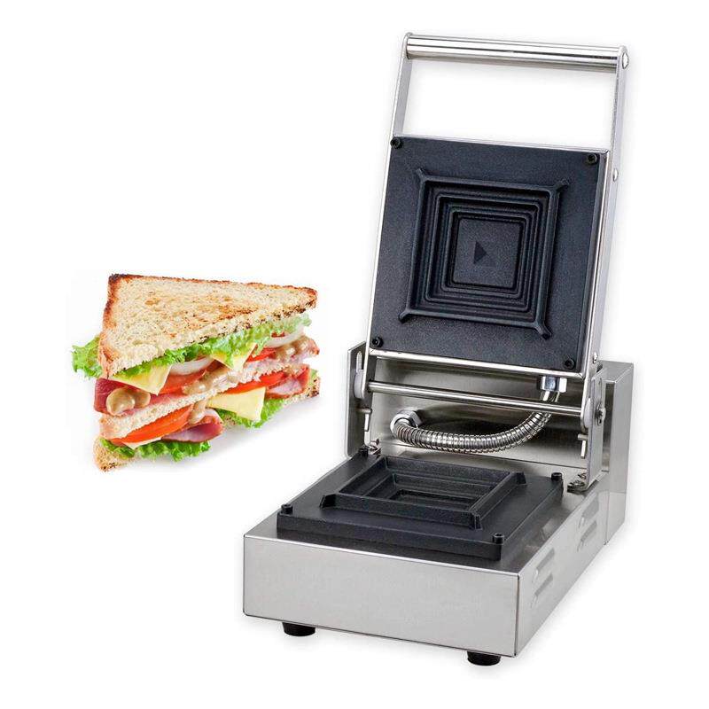 面包机商用多功能不沾加热自动封边三明治飞碟三明治双面烤早餐机