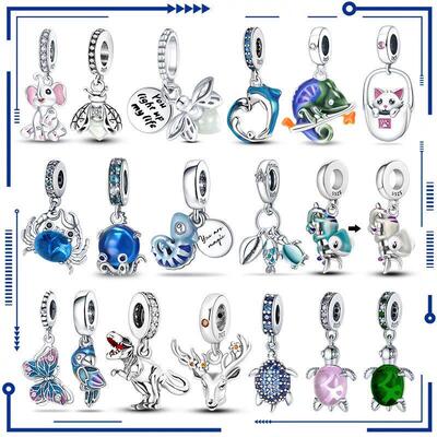 Firefly Charms Chameleon Animal Shape Pendant Beads Fits