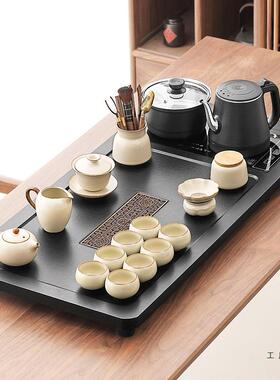 茶具套装家用茶全自烧F97H8T57水壶一体盘整套功泡茶台办公室现代