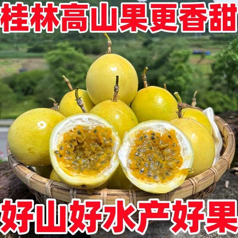 广西钦蜜9号百香果纯甜特大黄金果大果当季新鲜果酱整箱5斤包邮
