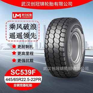 途顺全钢丝 朝阳浪马轮胎 22PRSC539F 65R22.5 宽基轮胎 445