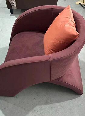 设计师TJXLO8104意式现代设计小户型样板间客厅阳台异形懒人休闲