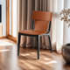 洽谈罗格样板间奢轻现代餐椅简约款 设计师实木北欧餐椅餐椅靠背椅
