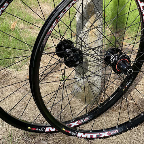 ECC山地自行车150T棘轮六培林花鼓太阳MTX33车圈自编轮组26/27.5