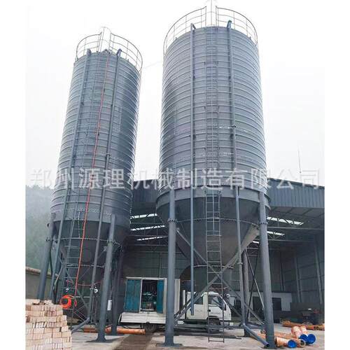 片装水泥运输方便100吨粉煤灰料仓散装水泥仓组装仓粉料专用