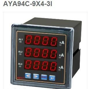 直销AY194C 3I可编程三排显电流表AOYI上海奥仪电器 9X4