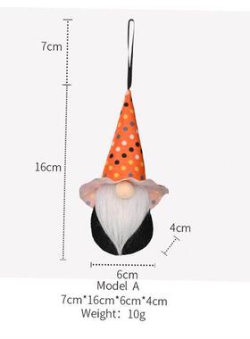 Halloween Rudolph Faceless Doll Pumpkin Bat Dwarf Doll Home