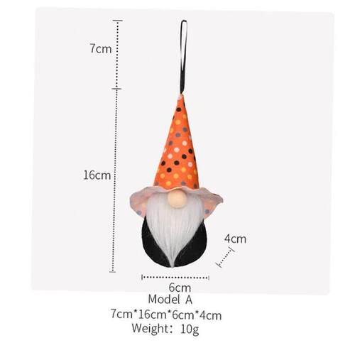 Halloween Rudolph Faceless Doll Pumpkin Bat Dwarf Doll Home