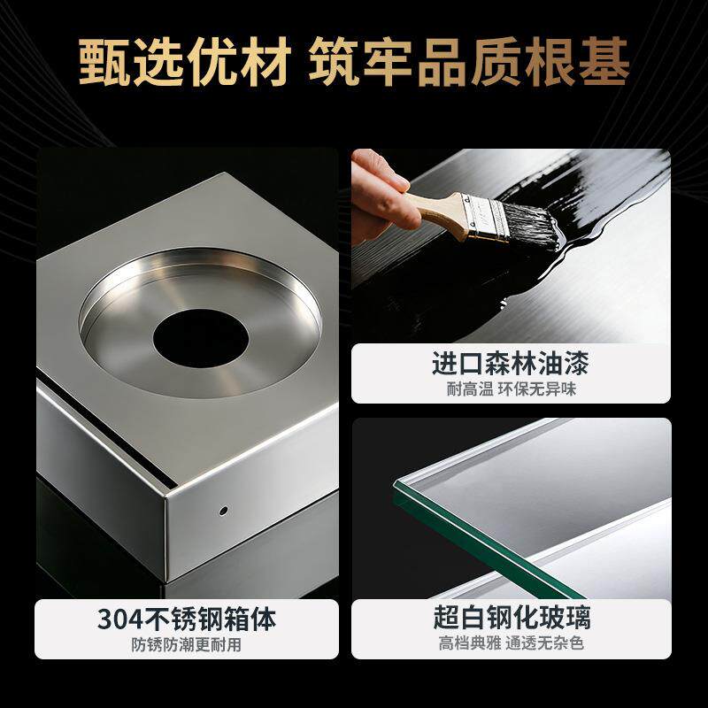 现代装饰玻璃真火酒精壁炉，北欧室内酒精壁炉取暖器电子壁炉