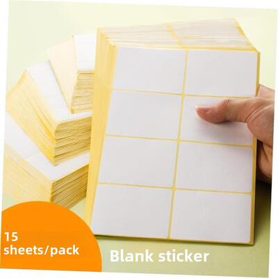goldlong 75 white 5 label paste paper stickers to take标签贴