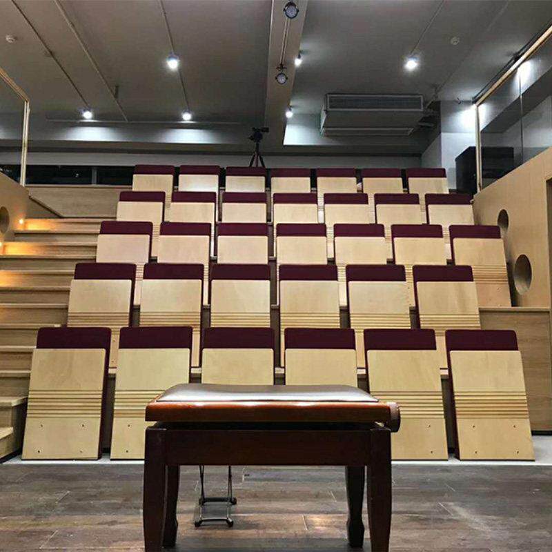 超薄木质礼堂椅医院走廊排椅固定活动会议室报告厅座椅阶梯场地