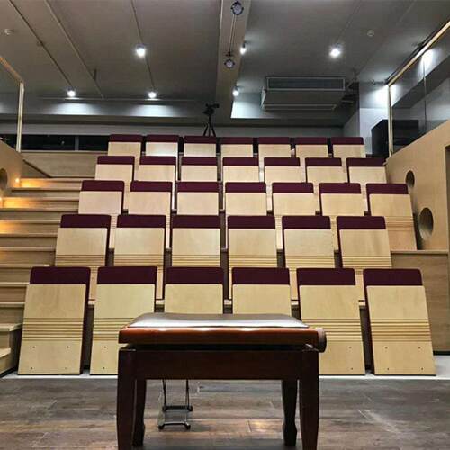 超薄木质礼堂椅医院走廊排椅固定活动会议室报告厅座椅阶梯场地
