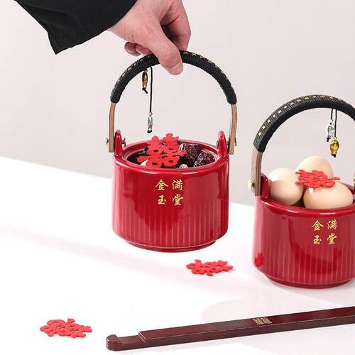 金玉满堂喜事子孙桶结婚新款喜糖新人全套正宗一整套子孙桶用品