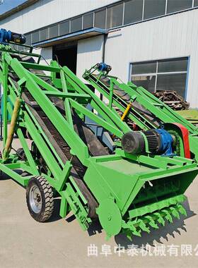 牧草池大高度五米取料机养殖场黄储池子取草机养殖横向移动扒料车