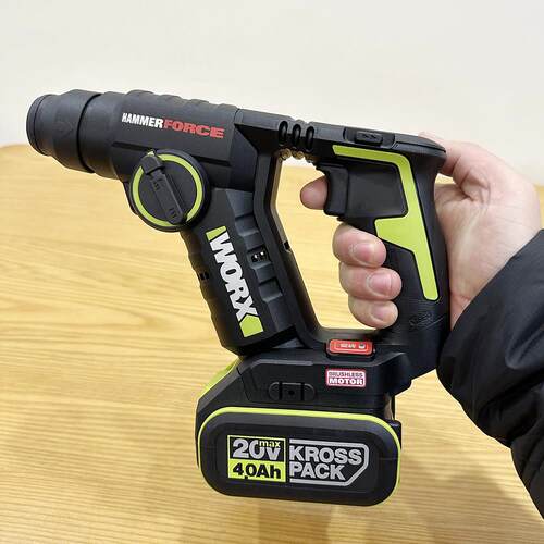 威克士WU380S电锤钻冲击钻工业级锂电可携式无线 线充电式轻型打