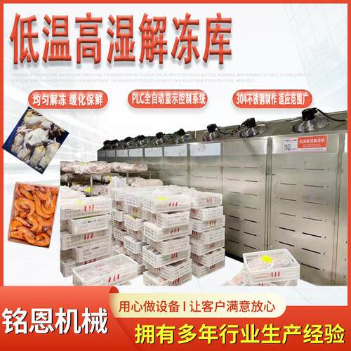 牛肉化冻机 羊肉解冻流水线进口牛羊肉低温解冻柜 低温湿解冻库