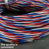 42股三相潜水泵水线380V花线三芯铜芯缠绕线软线 52股3