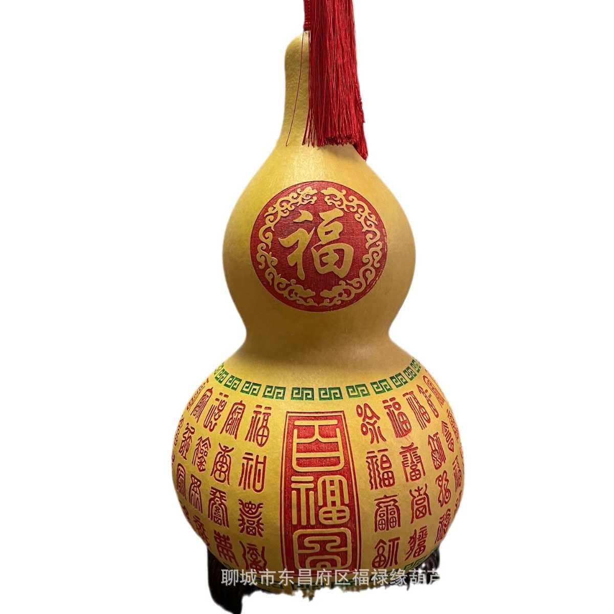 厂家批发福禄缘天然葫芦摆件工艺品精挑雕刻一对百财图百福图葫芦