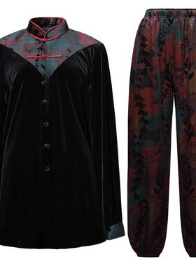高档2025新款太极服女秋冬款高丝太极服新冬式金绒太端极服女装季