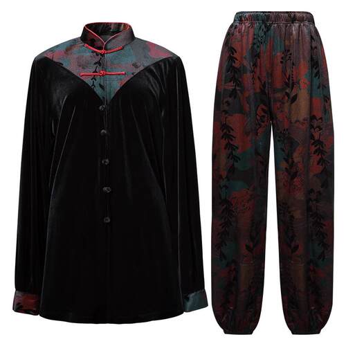 高档2025新款太极服女秋冬款高丝太极服新冬式金绒太端极服女装季