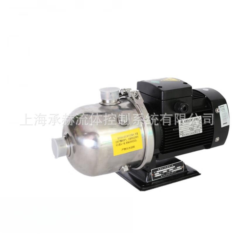 卧式不锈钢多级离心泵CHL8-10G增压水泵家用别墅冷热水稳压泵