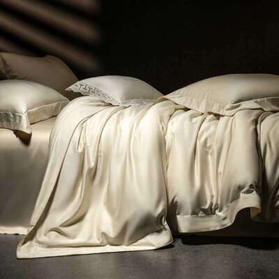 轻奢简棉约超肤QX细天丝磨毛亲柔软床单被套2.0米卧室旦床上用品