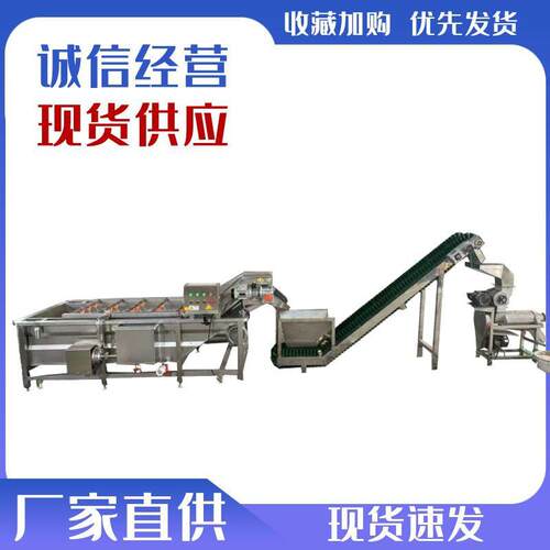 清洗榨汁机鲁强供应LQQZ-1型秋梨菠萝榨汁设备芒果食品级果蔬果汁