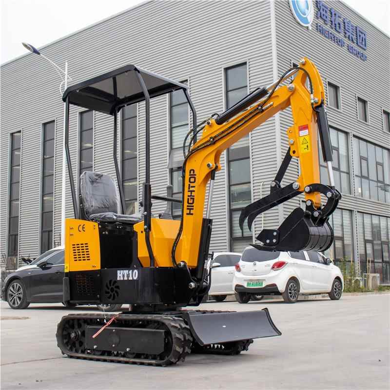源头厂小型液压履带式挖掘机 家用HT10B果园土机 HT10挖B工微型全