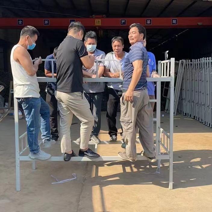 加厚层铁床学生宿双舍上下架铺高铁低床钢制佐致(收公寓铁艺床工
