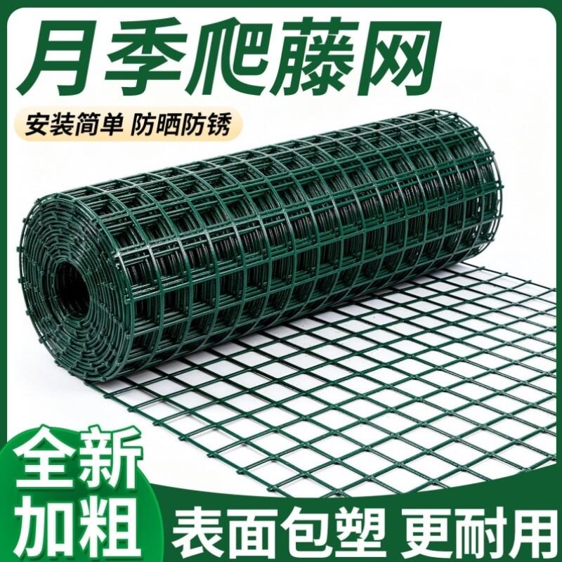 月季爬藤网植物攀爬网种植农用方格网新型造型专用铁丝网家用庭院