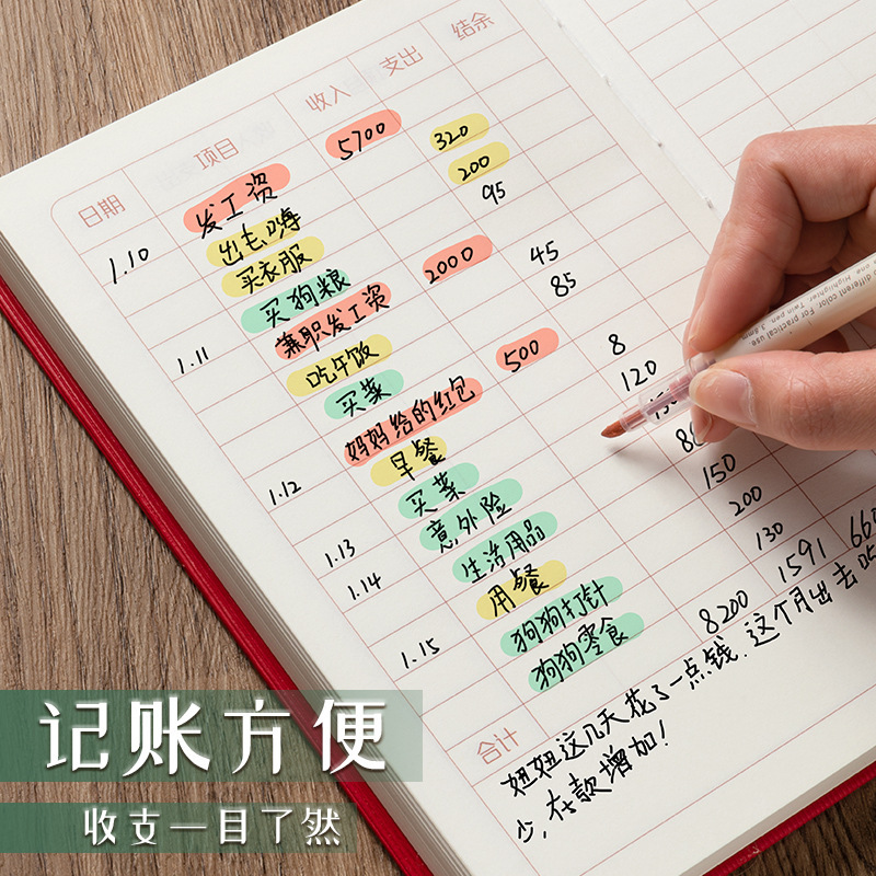 记账本明细账笔记本家庭日记本