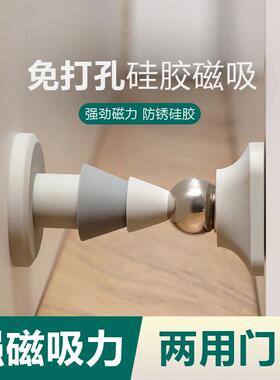 New No-Drill Door Stopper - Anti-Collision Silicone Bathroom