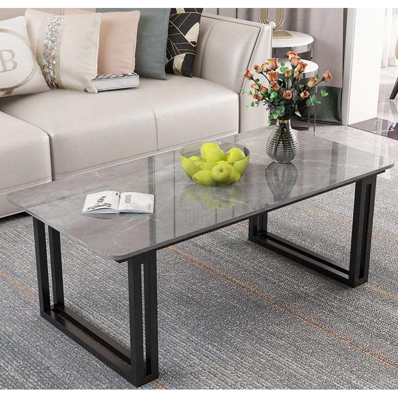 岩板茶几客厅家用简约现代小户型方形网红北欧阳台高级感轻奢茶桌