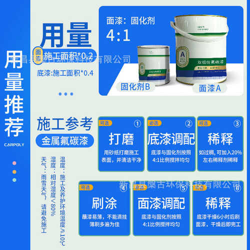 槃古金属漆金属氟碳漆铁门栏杆钢构翻新防锈漆铁艺室内外防锈漆