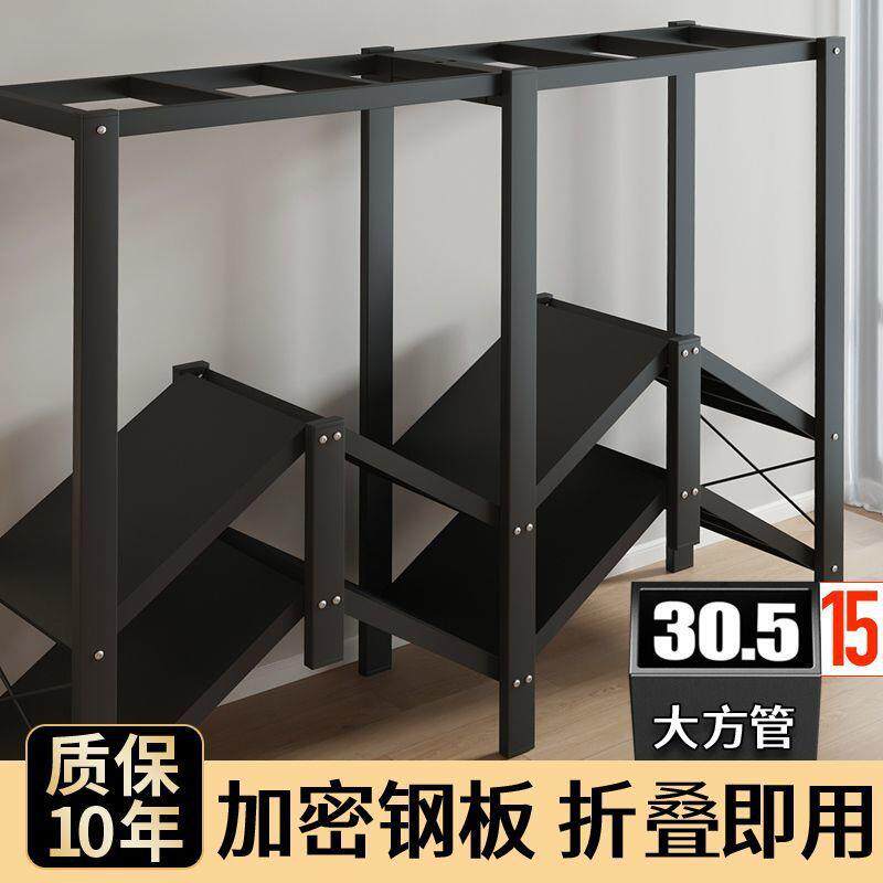 折叠简易布衣柜出租房结实耐用钢架收纳柜免安装衣柜家用卧室衣橱