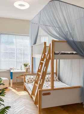 2025新款上下铺子柜母床一体式简蚊帐款可升约降可伸缩直梯梯YY70