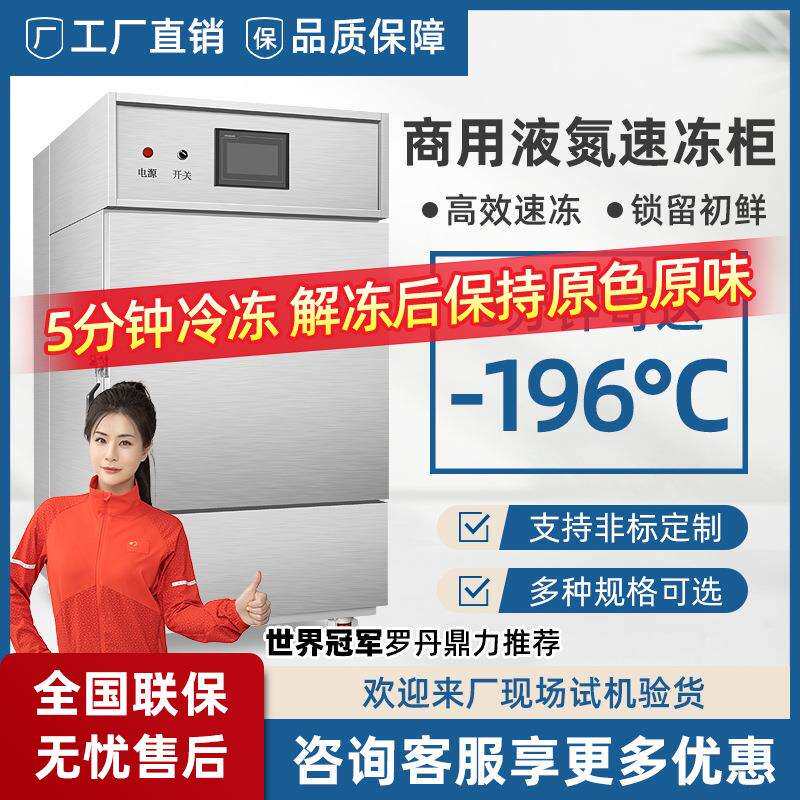 -196度液氮速冻柜商用小型速冻柜海产品速冻机柜式速冻设备
