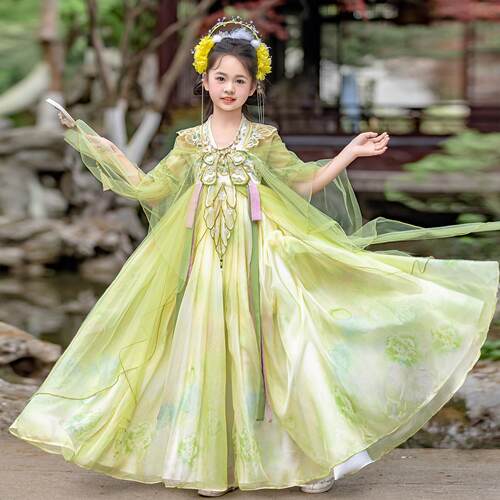 汉服女童2026新款古风超仙绝美夏国风薄款古装洋装儿童夏季裙子