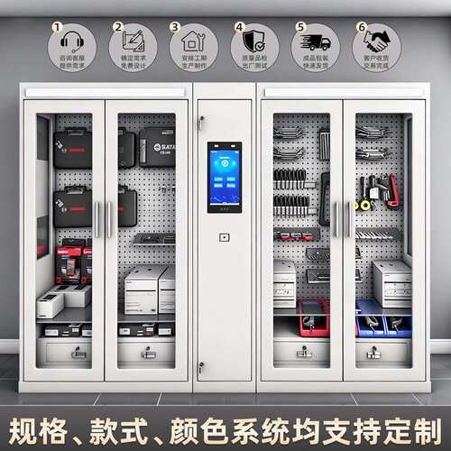 RFID智能工具131柜应急安全料工器柜具领用图像识别具自动盘点工
