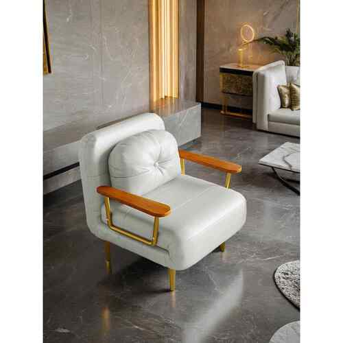 沙发床单人办公室午休小公寓客厅阳台双人多功能金属折叠两用沙发