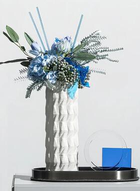 陶瓷花瓶套装花瓶陶瓷白色陶瓷花瓶摆件简约插花器家居陶瓷